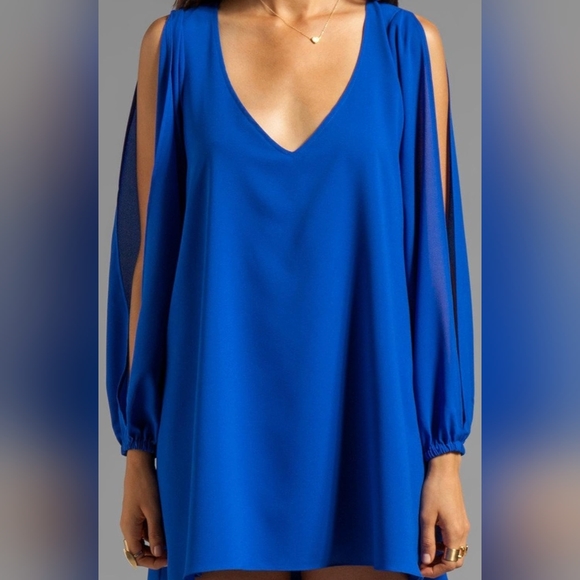 Lovers and Friends x REVOLVE Gracie Split Sleeves Mini Dress in Ishop si… - Picture 8 of 10